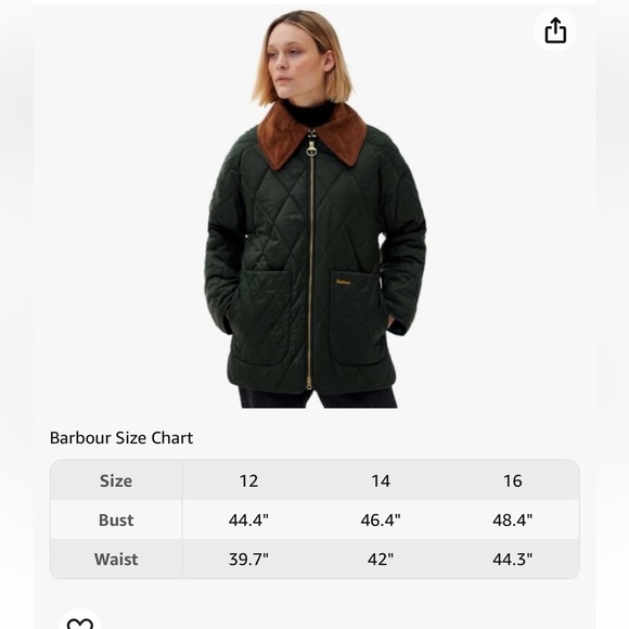 Barbour Women's Woodhall Quilted Jacket, Sage/Ancient - Picture 5 of 8